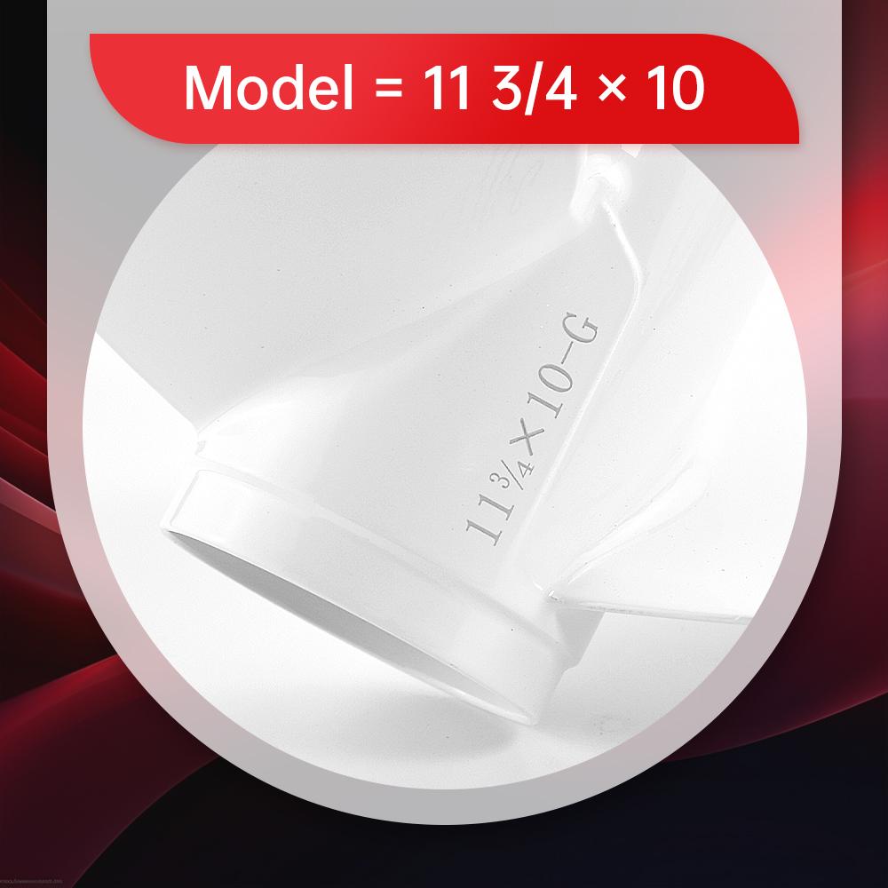 For Yamaha Outboard Propeller 11-3/4 X 10 , 40 50 60 HP , 3 Blade ,13 Spline , RH , White Aluminum Alloy Screw 663-45954-01