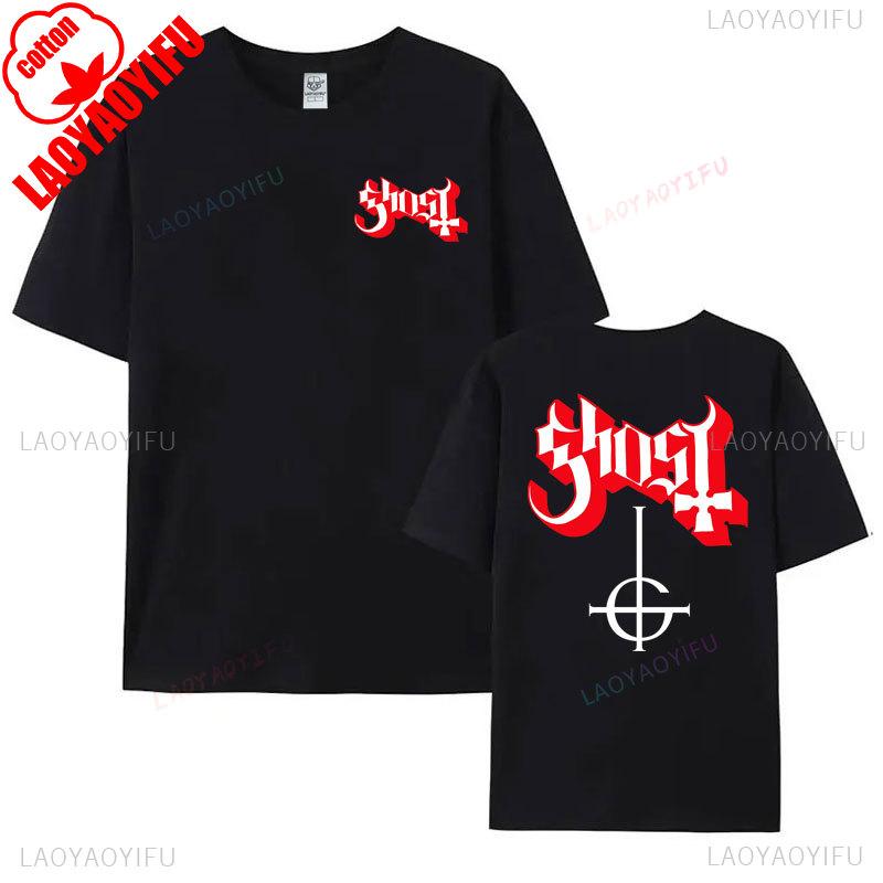 New Men T-shirt Ghost BC  Swedish Heavy Metal Band Fan Shirt Tshirt Women T Shirt Summer Cotton Casual Hipster Streetwear Tops