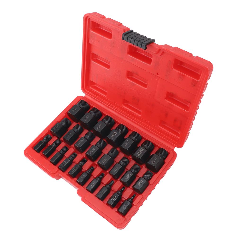 25 Pieces Screw Extractors Hex Shank   Screw Remover Tool for Damaged Broken Stripped Screws  s