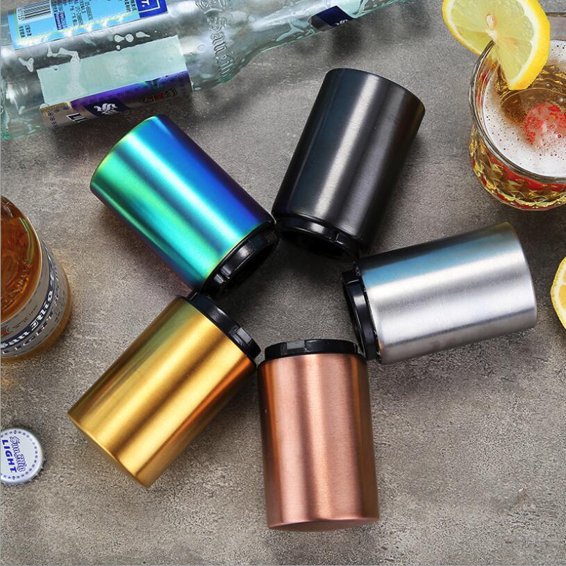 Bottle Opener Beer Opener Automatic Magnetic Beer Openers Bar Wine Stainless Steel Opener Kitchen Tool Destapadores De Cerveza