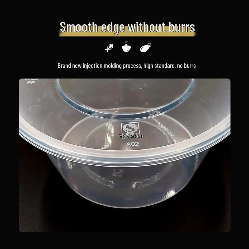 Tongyuan 1000ml Disposable Round Takeaway Meal Box