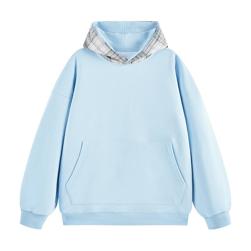 New Hong Kong Style Autumn and Winter Men's Loose Hooded Pullover Sweatshirt for Youth Fashion Casual Sports Top
