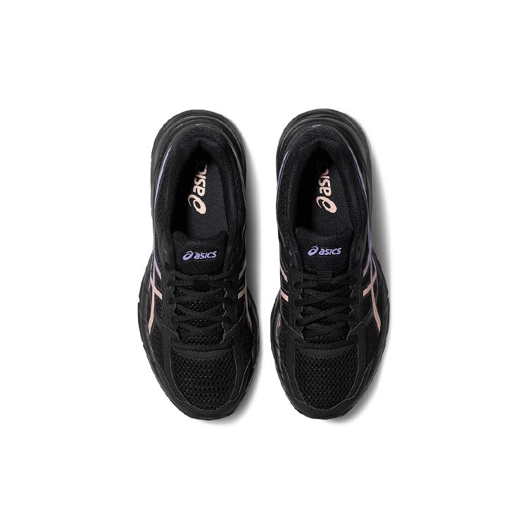 Asics Gel-Contend 4 Comfortable Fabric Low-Top Running Shoes Women sneaker Black Purple T8D9Q-012