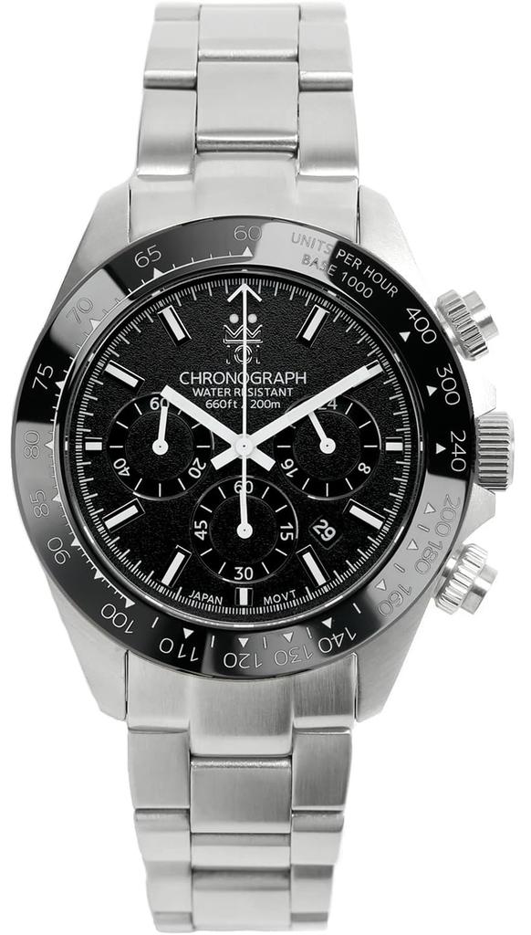 [HYAKUICHI 101] No.11 Hyakuichi Diver's Chronograph Ceramic Bezel Black x Matte White BKWH