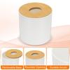 uxcell Round Tissue Box Cover with Lid, Toilet Paper Holder for Home, Bathroom, and Office Use, White