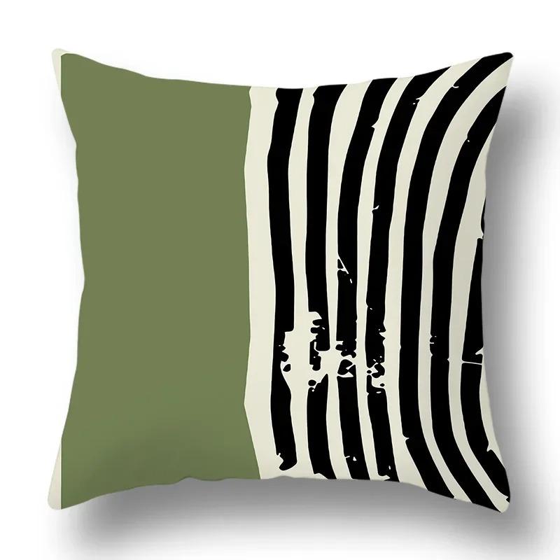 Green Plant Sofa Cushion Comfort Pillow Office Pillowcase Living Room Home Decorative Printed Pillowcase