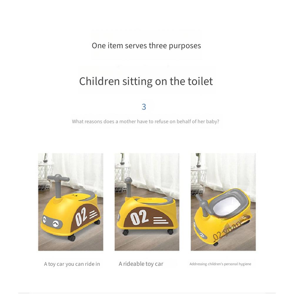 Sedile per Vasino Addestramento Bambini a Forma di Macchina, Grande Vasino Cartoon per Bambini e Bambine, Sgabello Vasino Giocattolo Regalo per Bambini Piccoli