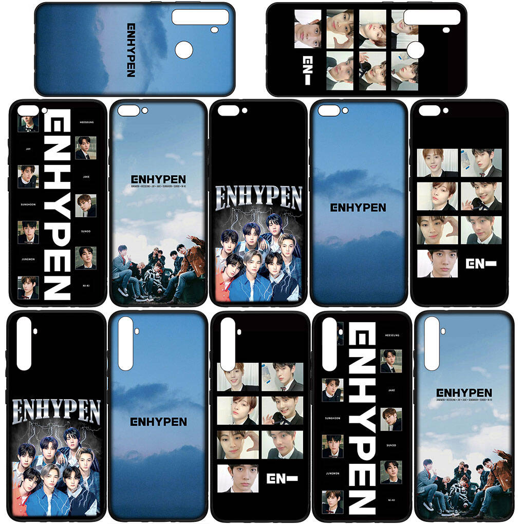 Cover for iPhone 17 16 15 Xiaomi Poco Redmi Note 14 13 12 11 Pro Max 9 16e Samsung Galaxy S25 S24 S23 A07 A17 OPPO Huawei ENHYPENs Kpop Phone Case