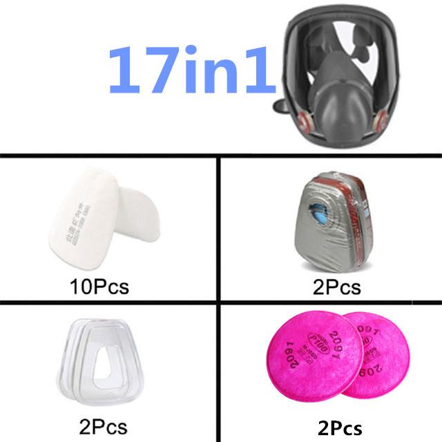 6800 gas mask full face respirator] paint mask for painting, machine polishing, welding and other work protection, Gas Mask