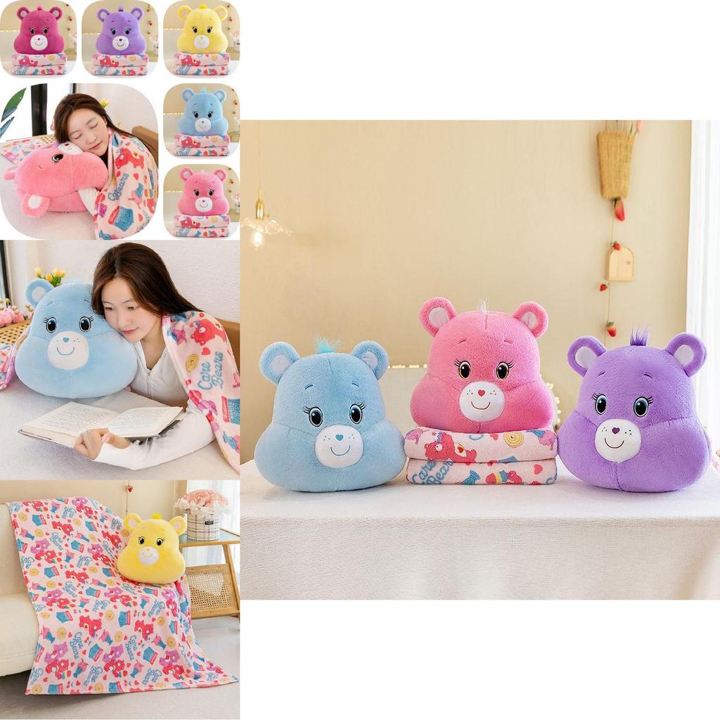 Adorable Animal Plush Bear Hand Warmer With Soft Blanket And Supportive Pillow Design