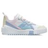 Li Ning 001 UNBLOCK Slip Resistant Abrasion Resistant Low top Skateboard Shoes Women's White Blue Pink AGCR152-2