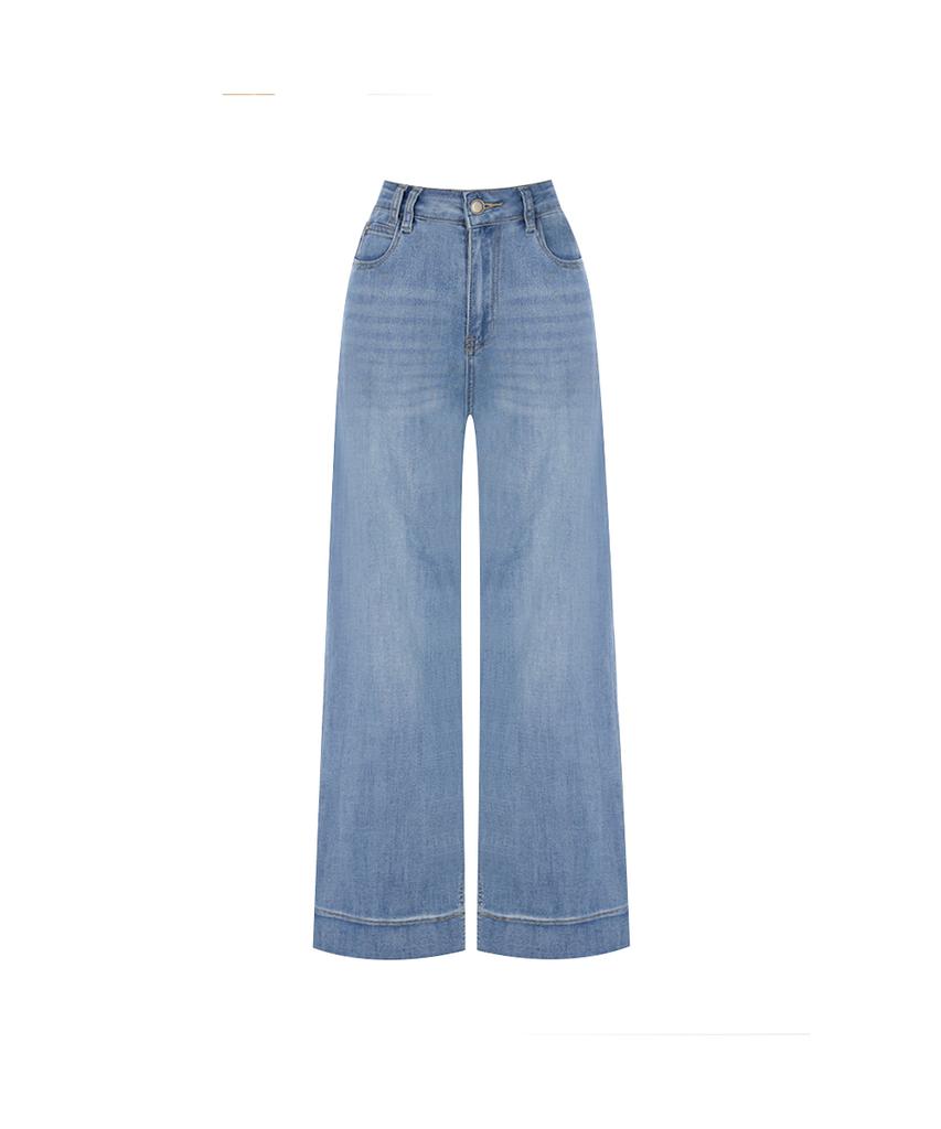 PAIGEFLYNN Sequin Edge Straight Denim Pants_P6Bpt012C