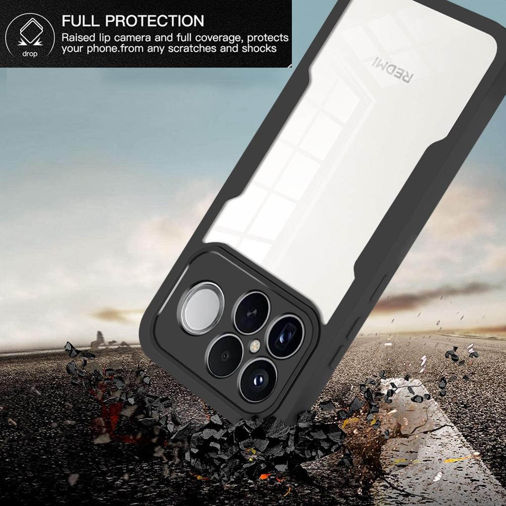 3IN1 360° Screen Protector Transparent HD Case For POCO F8 Pro F8 Ultra M7 4G M7 Pro 5G F7 Ultra X7 Pro 5G C85 Phone Back Cover