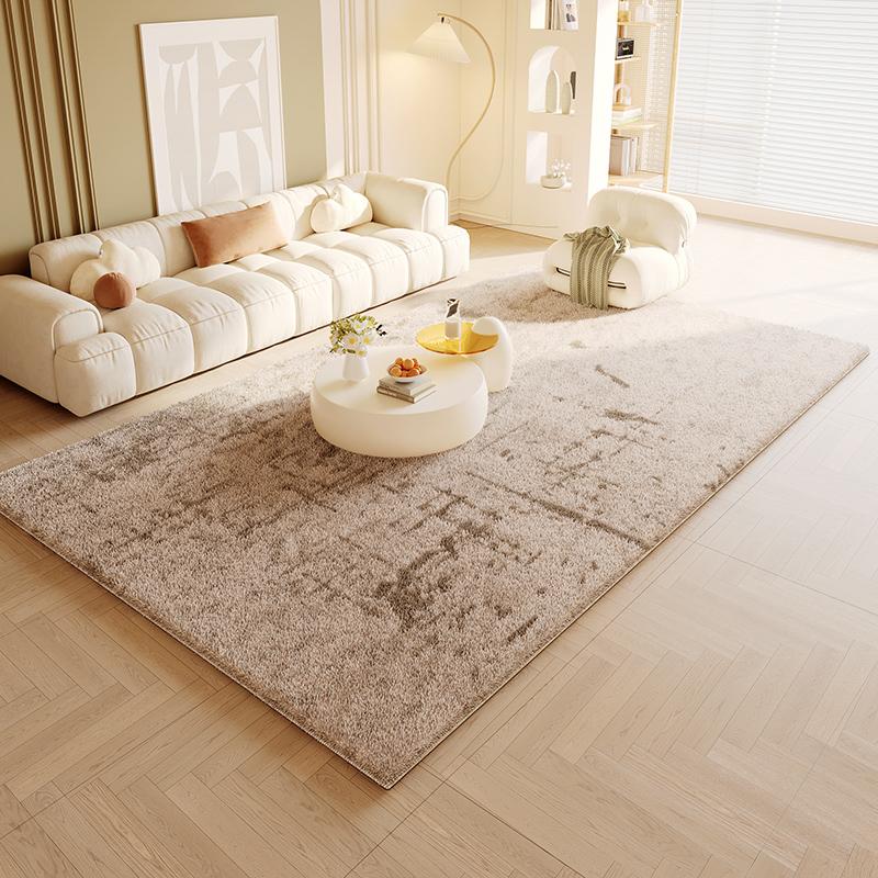 Cream Style Carpets for Living Room Light Luxury Bedroom Decor Carpet Fluffy Soft Cloakroom Plush Rug Home Washable Thicken Mat