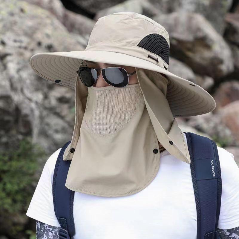 Wide-brimmed Sunhat Sunshade Fishing Hat Mountaineering Jungle  Visor Sunblock Sunhat Sunshade Hat