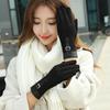 Women's Plush Suede Gloves: Warm, Touchscreen-Compatible for Winter Cycling, Driving & Skiing