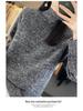 Women's Cashmere Sweater, 100% Wool, Semi-High Neck, Loose Fit, Perfect for Autumn and Winter.