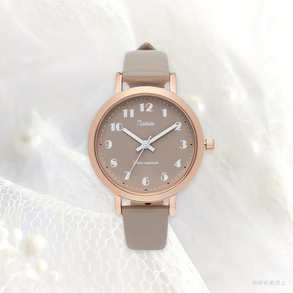 Fieldwork Analog Watch with Leather Waterproof Leather 10 ATM Water WP Women's Strap, Strap, Resistance, Brown, Cape, ST302-4