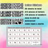 Bemeol 600 Pieces 36 Sheets Letter Stickers 2.5 Inch Alphabet Stickers Self Adhesive Sticker Letters for Bulletin Board Classroom Home Decor(Black)