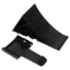 2PCS Black Wheel Chocks with Mounting Bracket HDPE Anti Slip RV Tire Blocks for Boat Trailers Truck