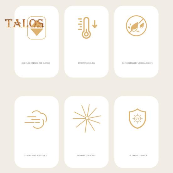 Folding Umbrella with Fan 3 Speed Adjustable USB Rechargeable UV Protection Umbrella Portable Waterproof Windproof Summer Outdoor Sun Rain Umbrella