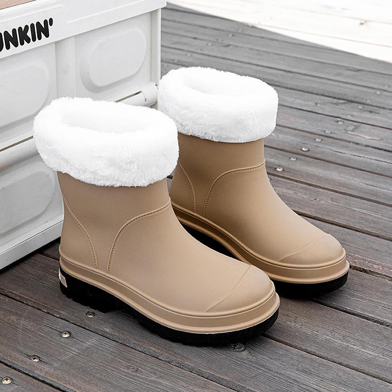 Student waterproof rain shoes adult outdoor wear-resistant non-slip comfortable water shoes camping wading rubber shoes