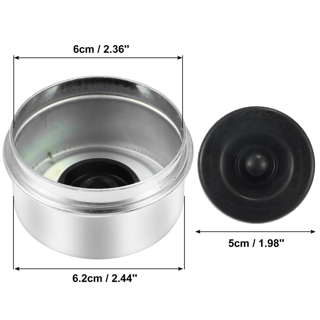ACROPIX 4 Pcs Trailer Axle Wheel Dust Cap Cup Trailer Bearing Dust Cap with