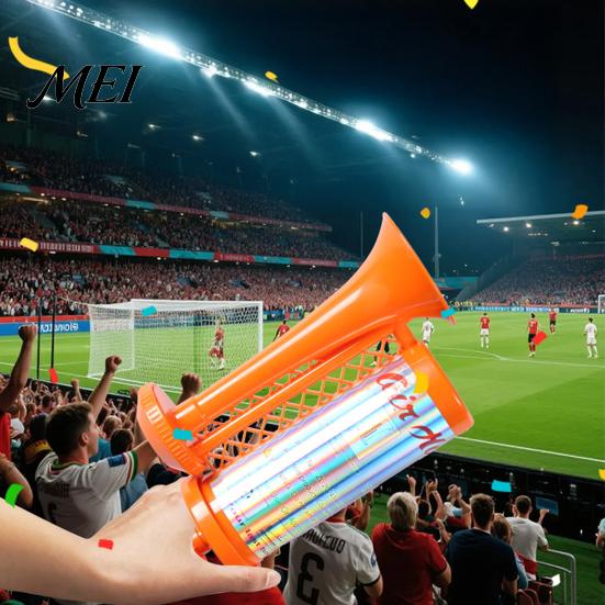 Long-lasting Sound Horn Hand Pump Air for Sports Games, Cheering Noise Maker Stadium, Portable Push Speaker Soccer Fan Party Battery-free