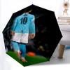 Rayan Cherki pattern, automatic folding umbrella, portable and foldable design, 8 ribs, a Christmas or birthday gift.