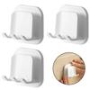 2PCS Punch-Free Toothbrush Storage Rack Square Wall Mounted Storage Rack  Bathroom