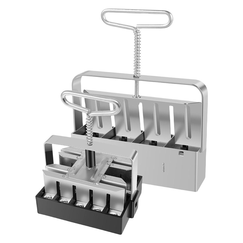 2Pcs Handheld Clod Maker Rustproof Seedling Soil Block Maker Reusable Soil Blocking Tool for Greenhouse Yard Accessories