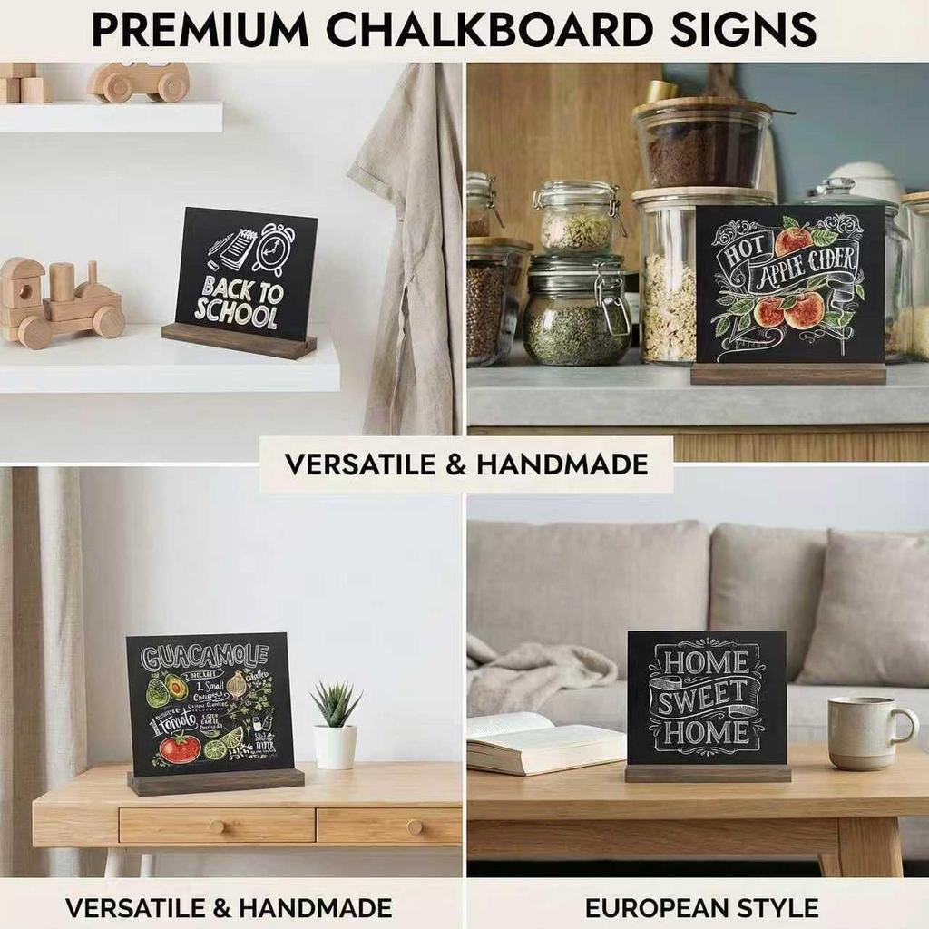 Wooden Base Small Blackboard for Kids' Painting & DIY Display