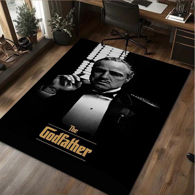 1Pc The Godfather Print Rug - home decoration Carpet For Living Room Bedroom Flooring Computer Chair Area Rug