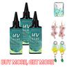 SERVAVEXA UV Resin with Light 110ml, Clear Hard Type UV Glue Bubble Free Fast Curing No Yellowing for Craft Jewelry