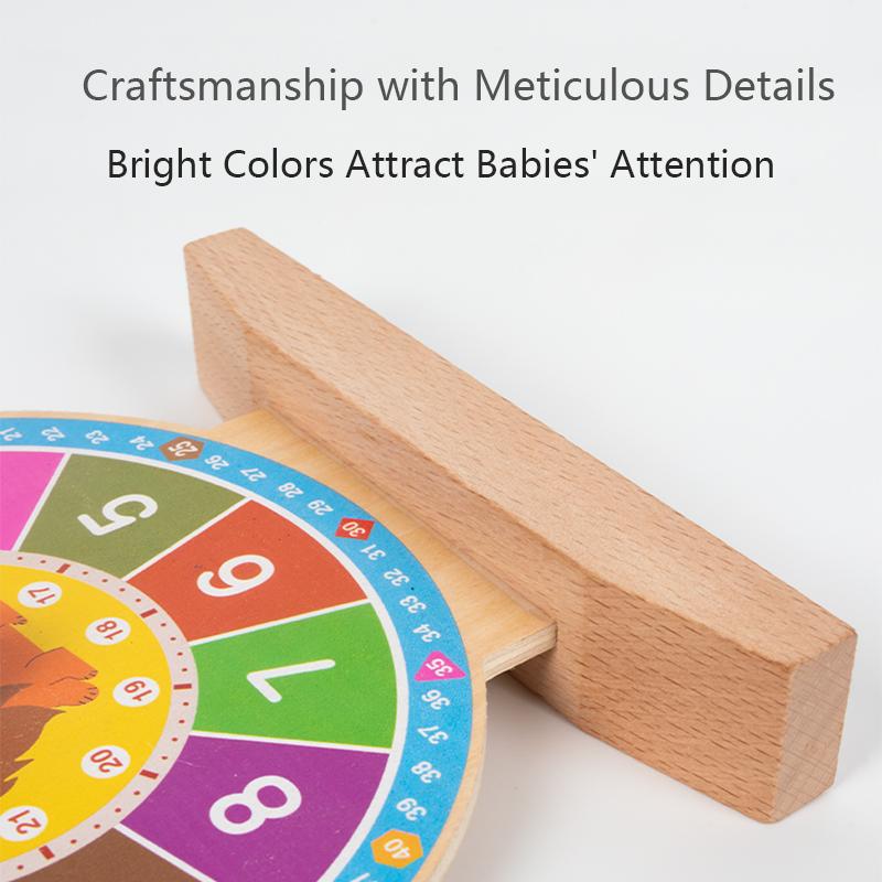 Children Clock Model Educational Toys Hour Minute Cognition Matching Puzzle Toy Kids Early Preschool Time Cognition Teaching Aid