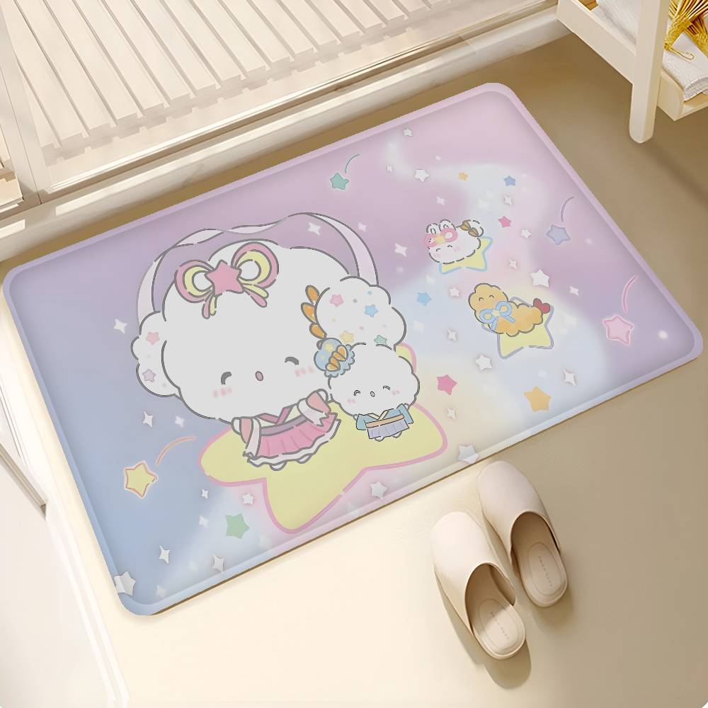 C-cogimyun Anime Entrance Door Mat Nordic Style Bedroom Living Room Doormat Home Balcony Anti-Slip Modern Home Decor