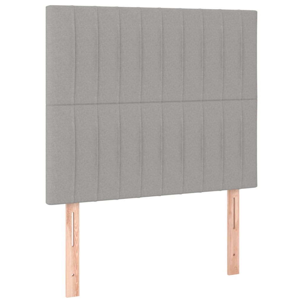 Vidaxl Bed Frame Without Mattress, Light Gray, 120X200 Cm, Upholstered