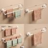 Modern Stainless Steel Double Towel Bar With Load Capacity For Bathroom Storage
