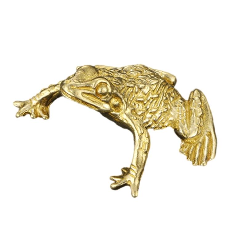 Brass Frogs Statues Figurines Animal Statue Figurines Sculptures Tabletop Centerpieces Home Decors Collectibles Figurine