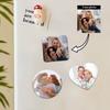 8pc DIY Photo Fridge Magnet Personalize Refrigerator Holiday Decor for Family Memories Friends Lovers Gift Vibrant Print Quality