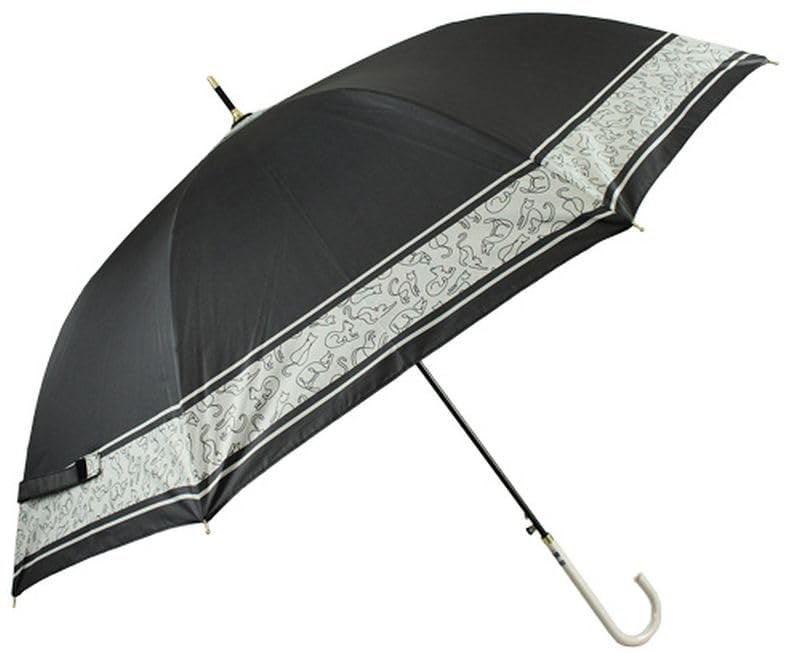 Attain Long Rain and Shine Jump Jacket Line Cat Black 58cm 6683
