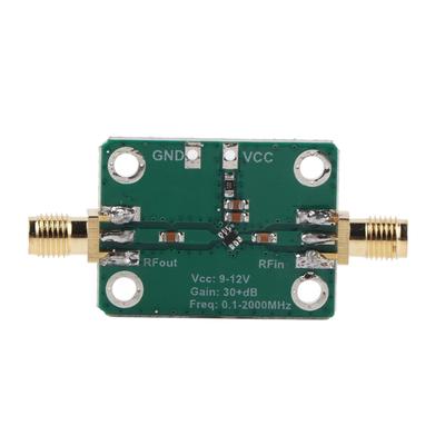 RF WideBand Amplifier 0.12000MHz 912VDC 37mA 30+dB High Gain SMAK Female Low Noise LNA Amplifier