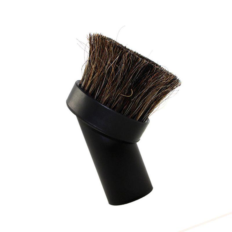 Versatile Vacuum Cleaner Round Soft Bristle Brush For Delicate Surfaces And Floors
