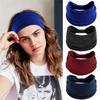 Unisex Solid Color Shape Headbands Elastic Makeup Headband Stretch Soft Yoga Sports Washing Face Hair Holders Non Slip