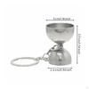 Mini Jigger with Keychain | Stainless Steel Build, Compact Pocket Size, DoubleEnded Cocktail Jigger,