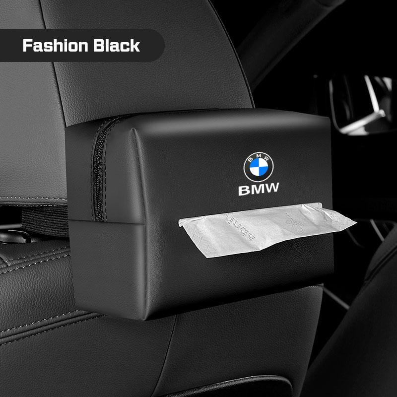 

Car Tissue Bag For BMW 1 3 5 7 Series E38 E46 E60 E90 E87 G30 G20 G11 G70 X1X3X5 X6 X7 Seat Back Napkin Case Armrest Kleenex Box