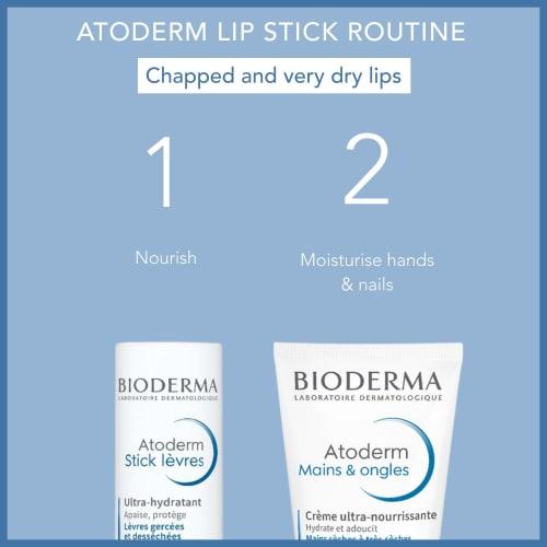 [Genuine product] Bioderma Atoderm Lipstick 4G Lip Balm For sensitive skin that repeatedly gets dry, No coloring, No ethyl alcohol added, No parabens