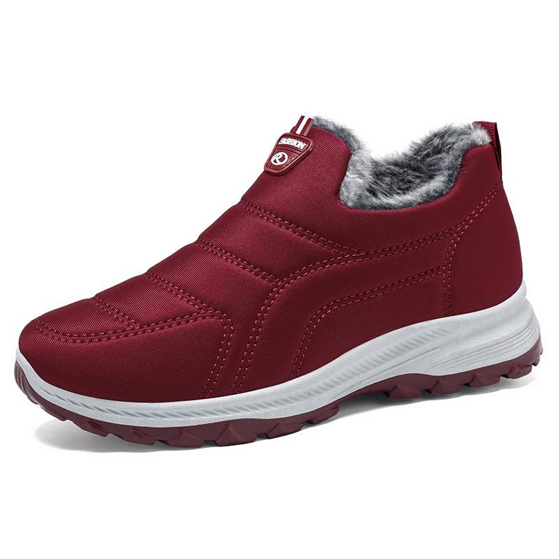 Shoes women's shoes winter cotton boots new velvet thickened one-pedal snow boots warm waterproof cotton shoes 2025