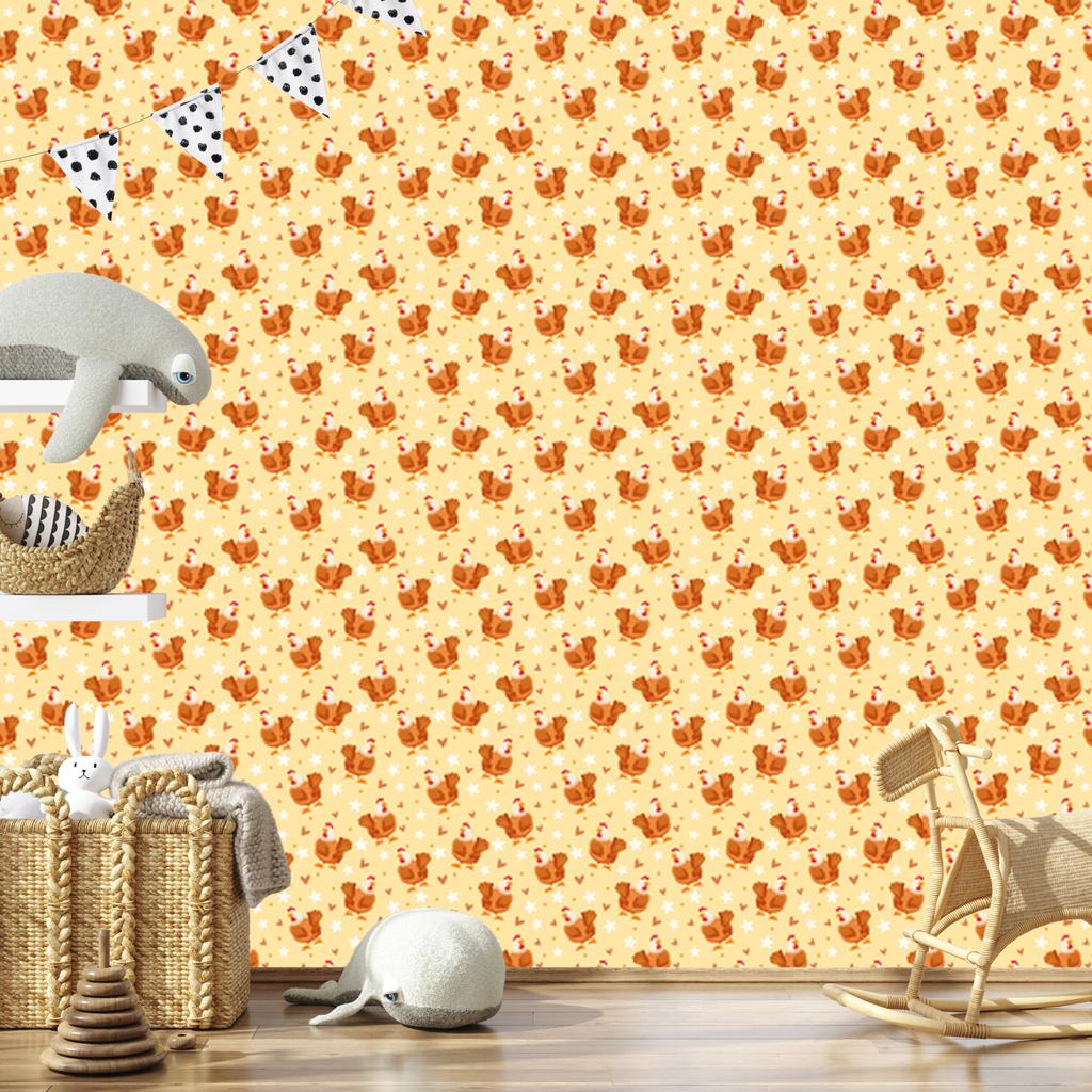 Kury Cream and Peach Wallpaper for Living Room and Bedroom 50x1000