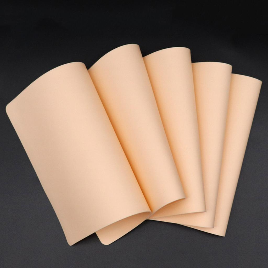 Blank Tattoo Practice Skins Silicone Practice Skin Small Size Skin Color for Tattoo Supplies Accessories